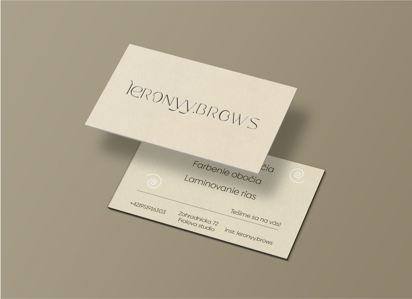 Pearl Shimmer Business Cards