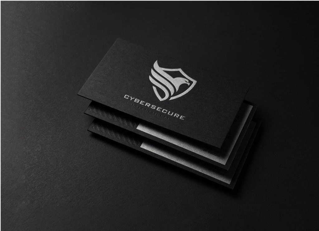 White Ink Black Business Cards available in Dubai, Sharjah, and Abu Dhabi
