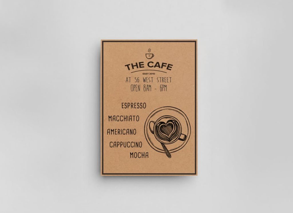 Custom Brown Kraft Flyers Printing in Dubai