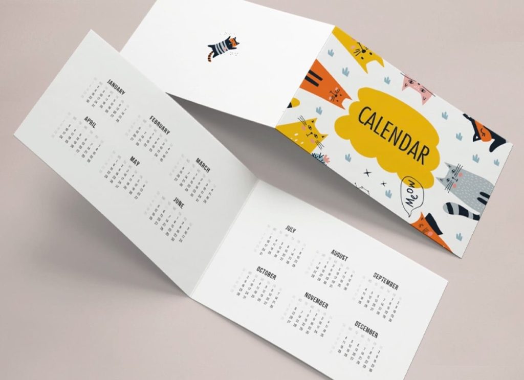 Custom Pocket Calendar for Business Promotion in Dubai