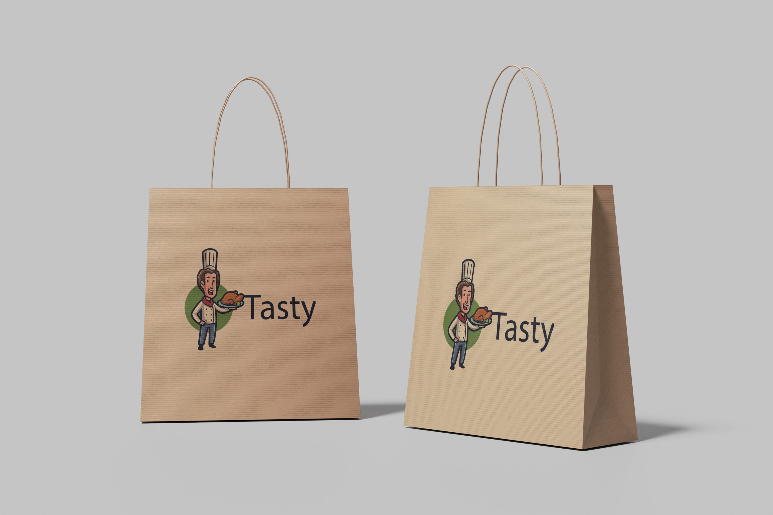 Kraft paper bags with logo printing in Duba