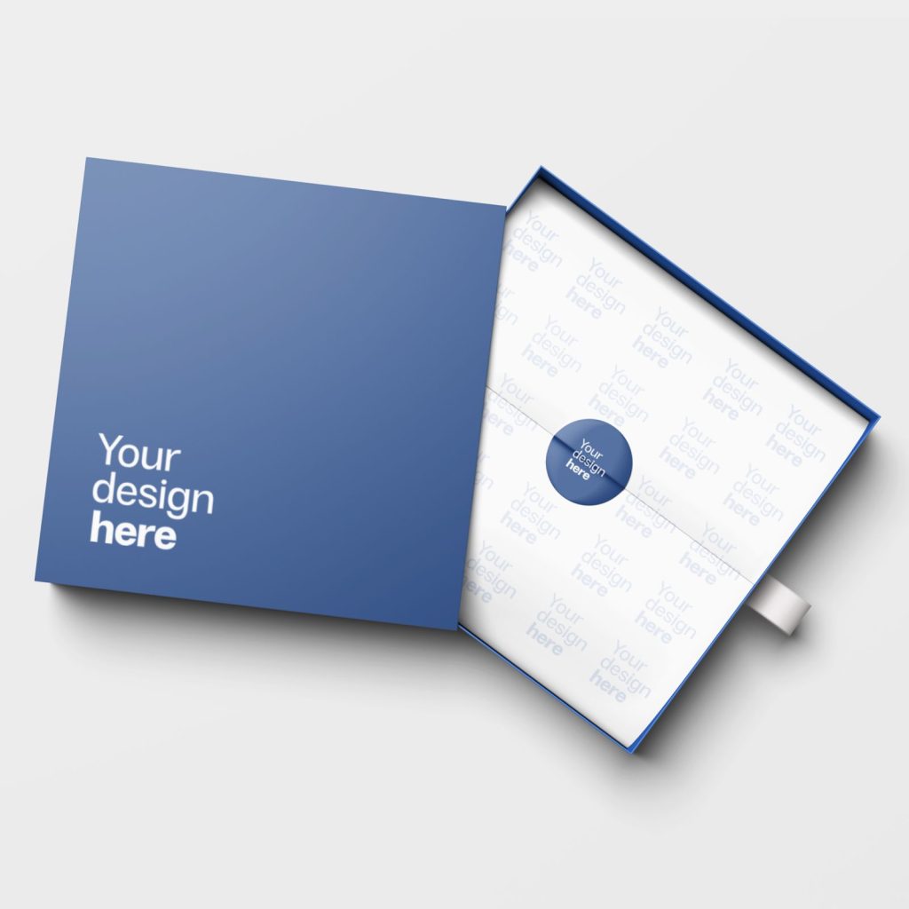 Drawer gift boxes Dubai – custom printed pull-out box with logo