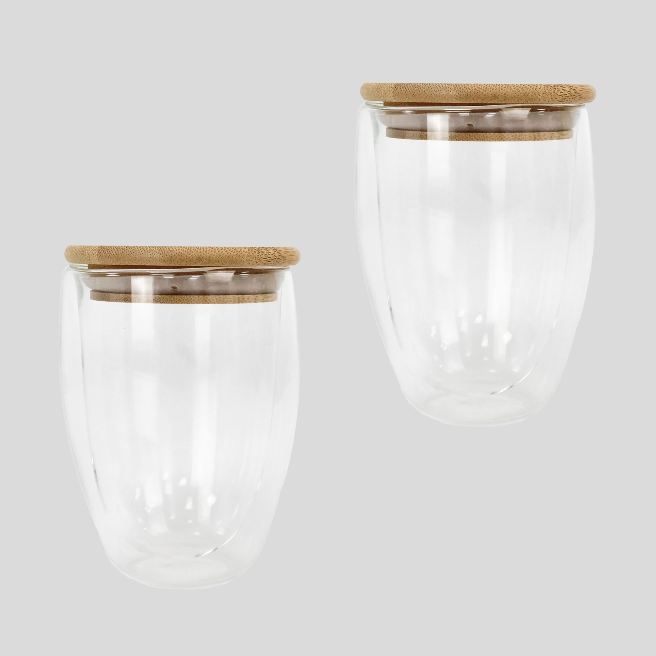 Glass Mug with Bamboo Lid