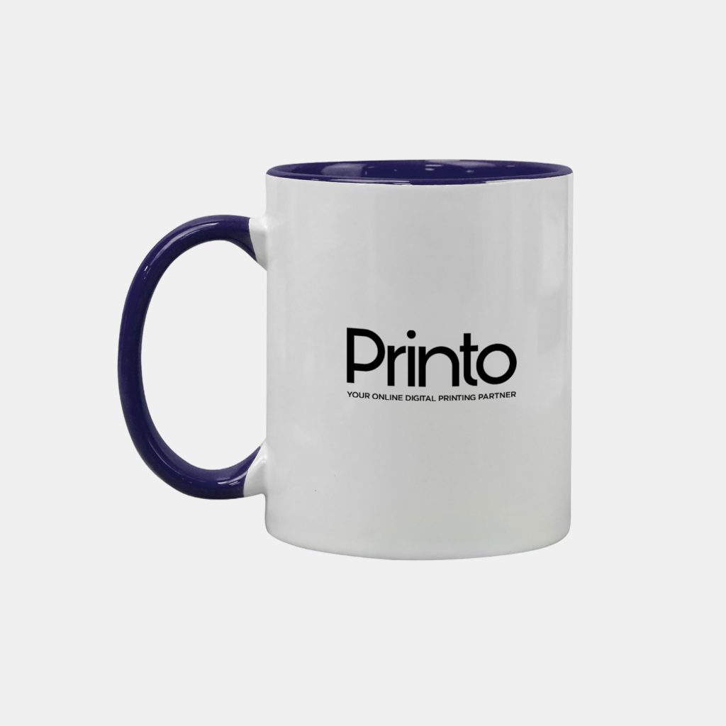 Two tone mug printing Dubai with custom logo
