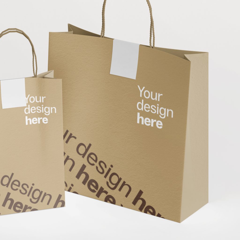 recycled paper bag with logo Printo UAE