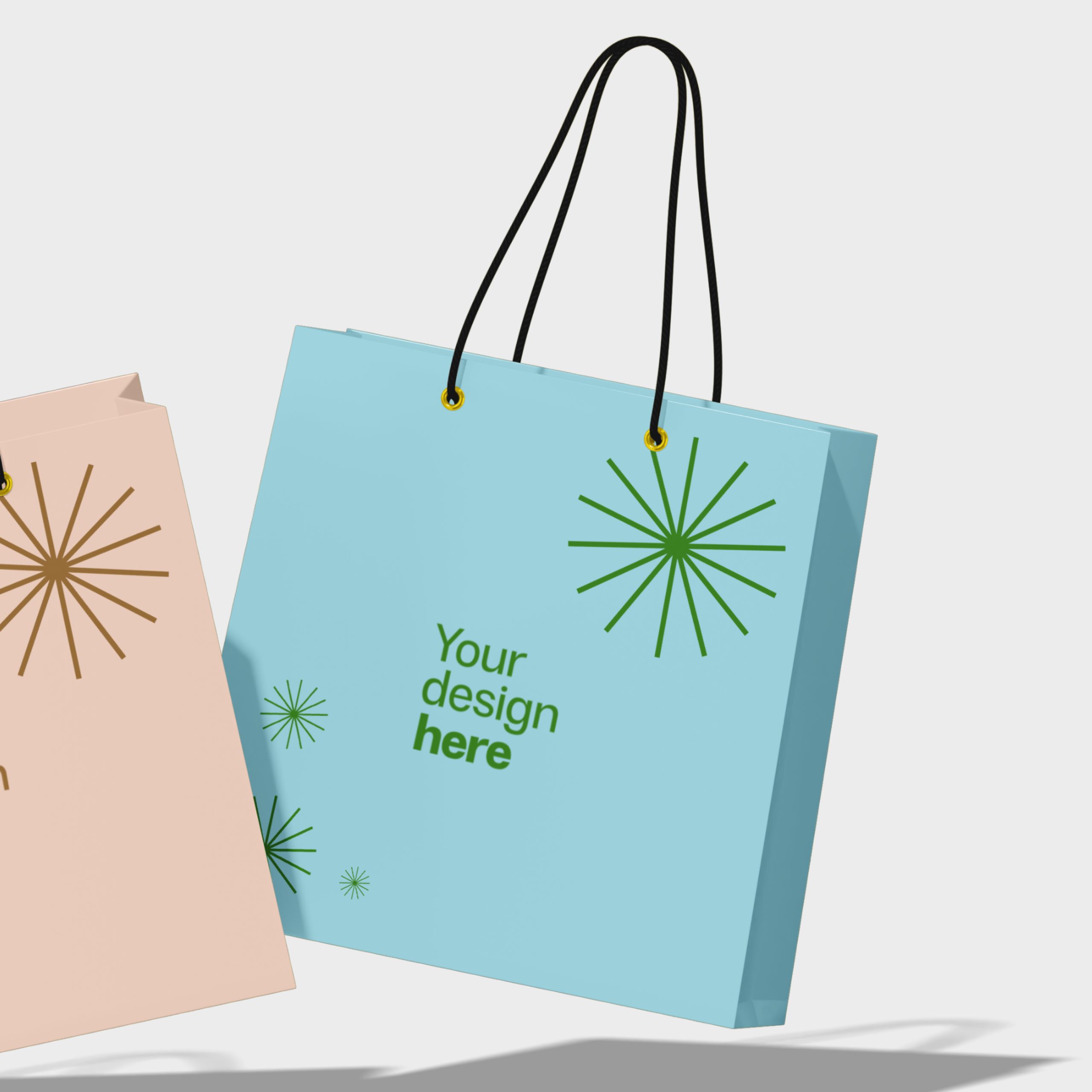 custom paper shopping bag with logo Printo UAE