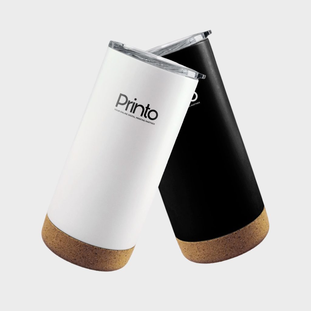 Custom cork coffee tumbler with logo Dubai