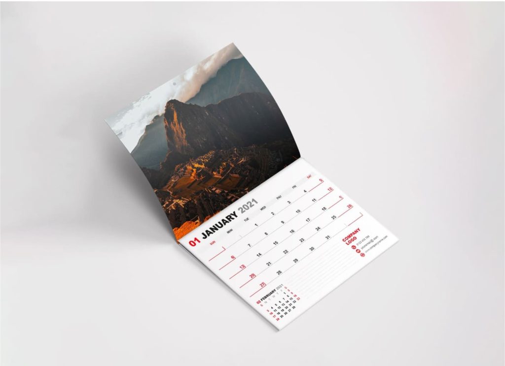 Booklet Calendar Printing in Dubai — monthly planner