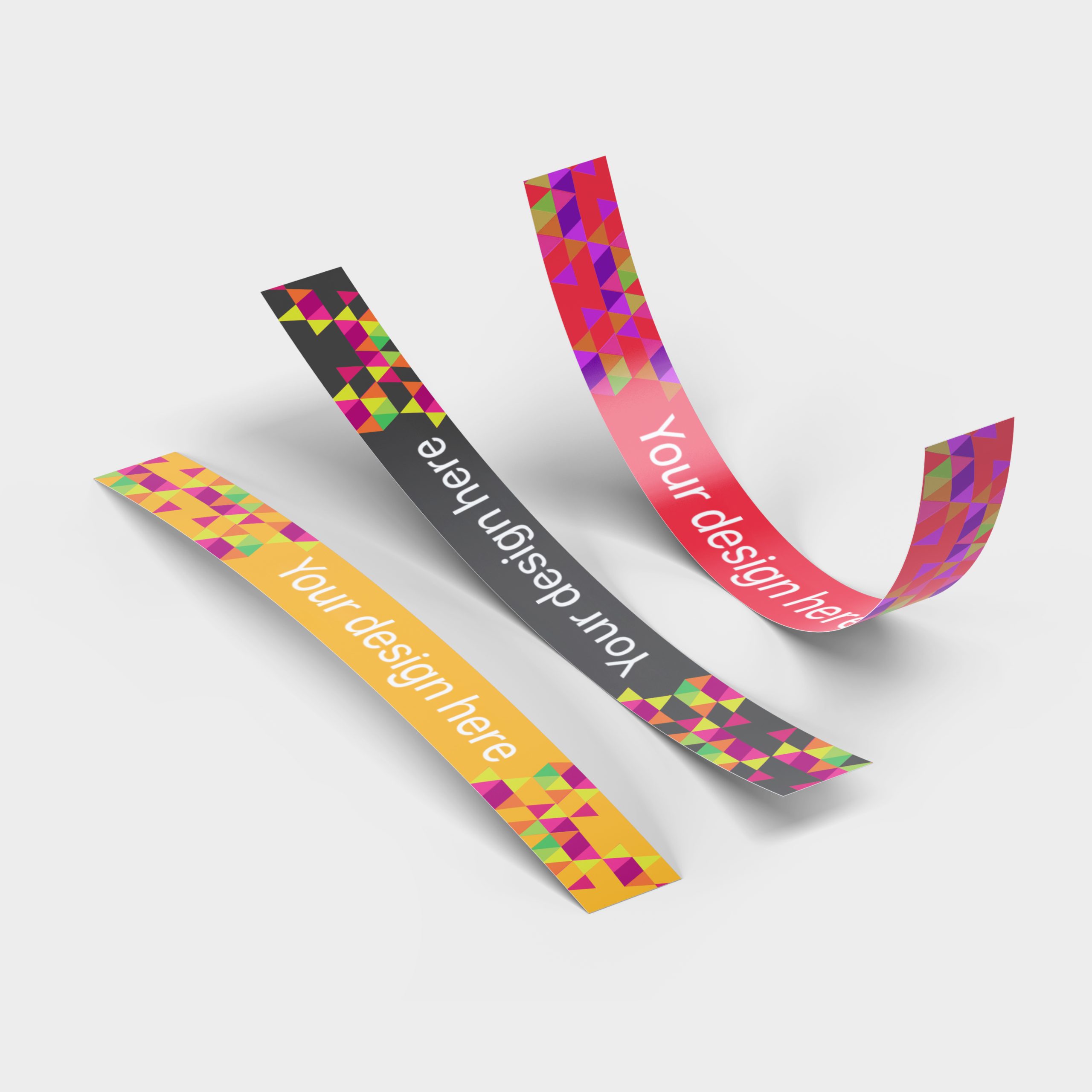 Custom fabric wristbands Dubai with woven logo