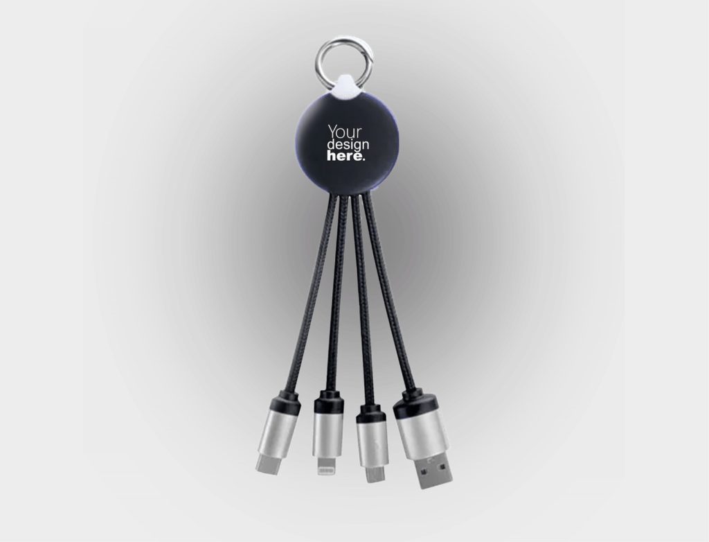 4 in 1 charging cable Dubai – hub with custom logo
