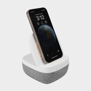 Branded Bluetooth speaker with Qi charger