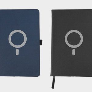 MagSafe wireless charging notebook printing Dubai – front cover with logo