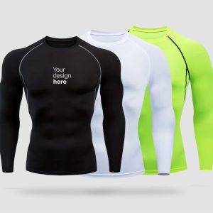 Compression t shirt printing Dubai with custom logo